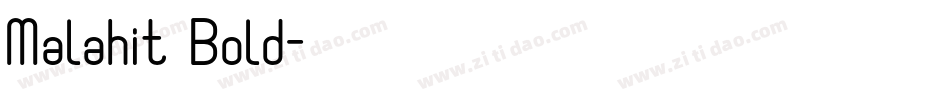 Malahit Bold字体转换